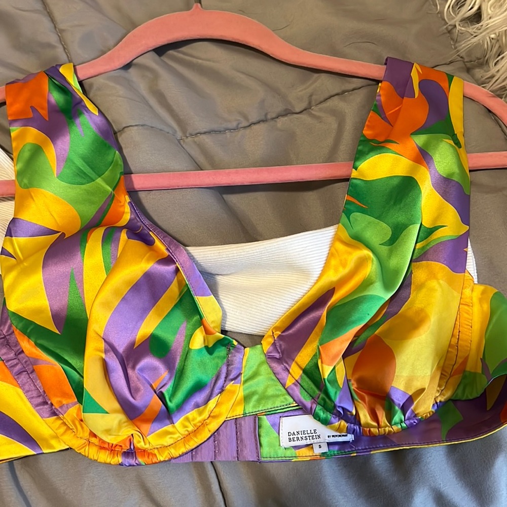 Colorful bra tank top